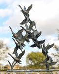 Flock of Flying Geese Garden Sculpture