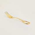 Gold-Plated Metal Dinner Fork