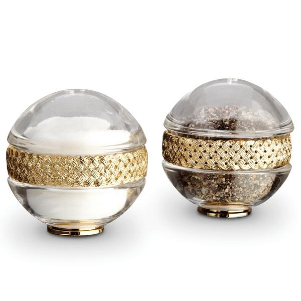 Golden Salt & Pepper Shakers